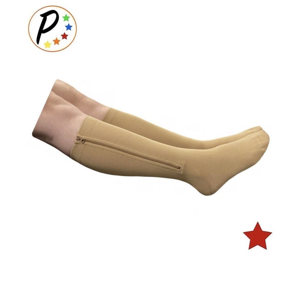 Presadee Original Closed Toe 20-30 mmHg Firm Leg Compression YKK Zip Socks XXL‍ - Picture 2 of 8